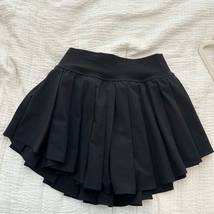 aerie black tennis skirt pleated XS